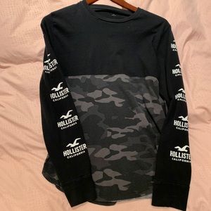 Black/Gray Hollister long sleeve tee